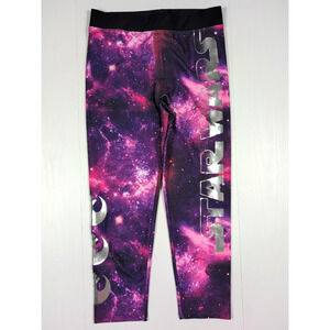 Star Wars Galaxy Leggings Women’s XL Purple Space Print Darth Vader Yoga Pants